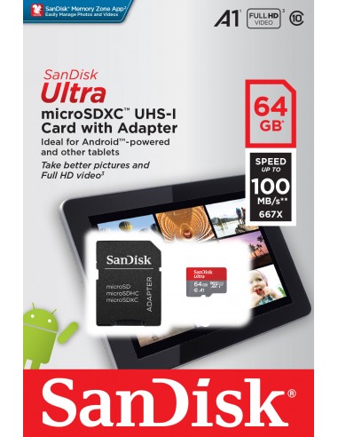 SanDisk Ultra Micro SD card 64GB with...