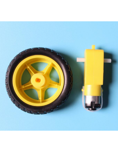 Robot Wheel + DC Motor（1set)