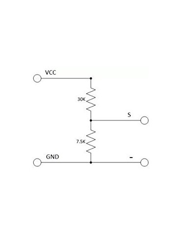 Voltage Divider Sensor For Arduino Circuit Diagram