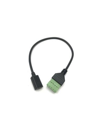 USB Type-C Female to 5-Pin Screw...