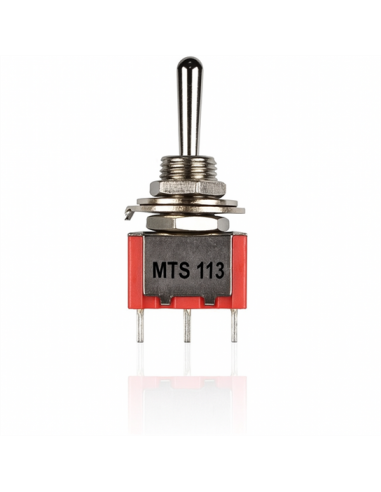 ON-OFF-(ON) Red Mini 3-Pin Toggle Switch