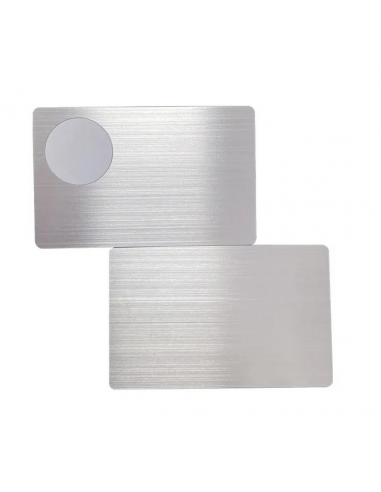 Ntag216 Silver Stainless Steel Card