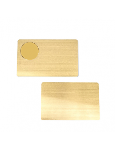 Ntag216 Gold Stainless Steel Card