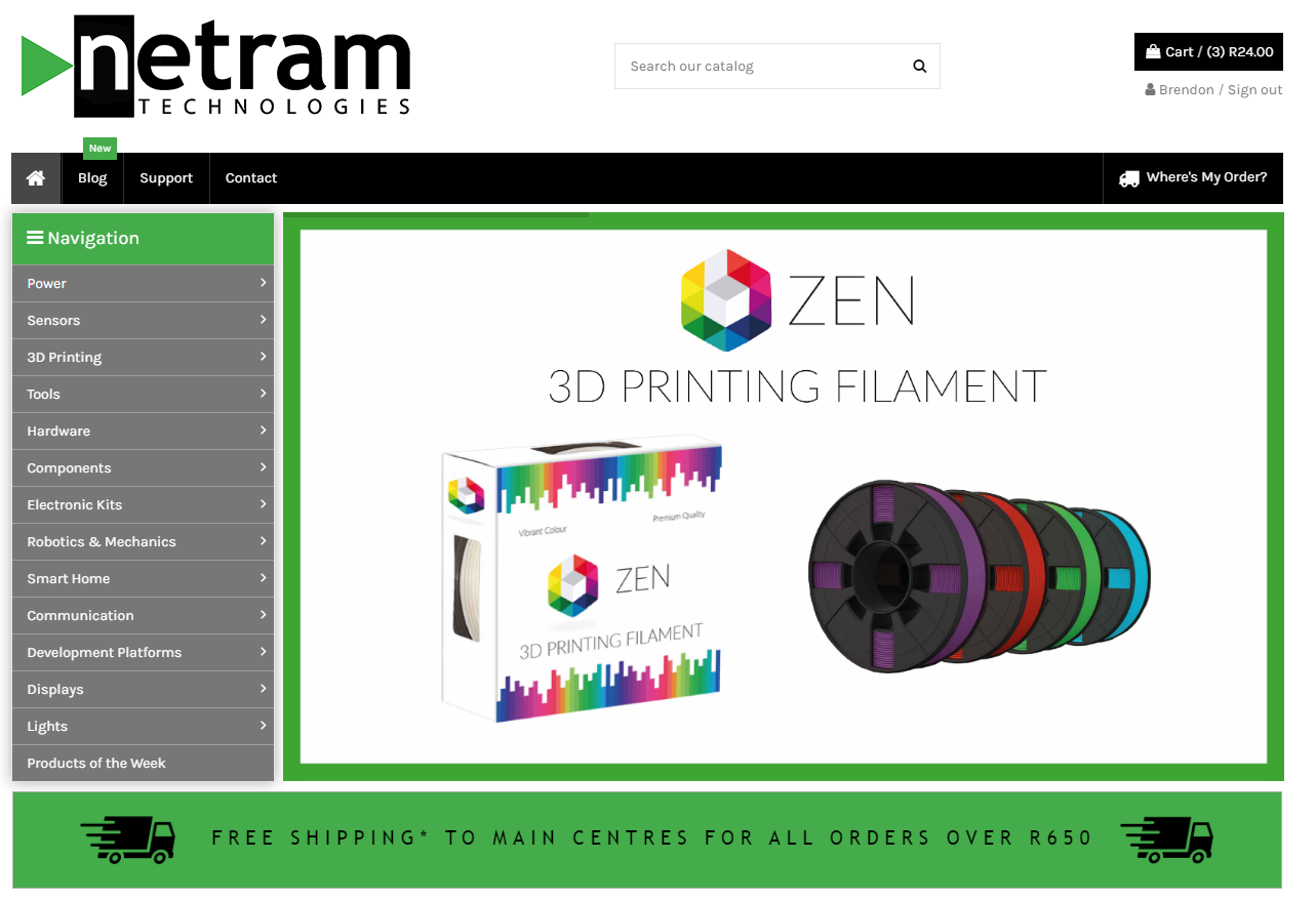 Netram Technologies Home Page